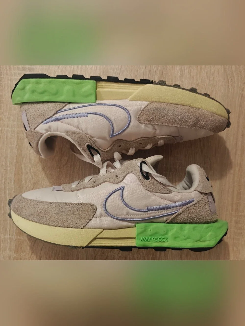 Nike Fontanka Waffle Lime Oxford Light Thistle Women’s Size 9 Sneakers